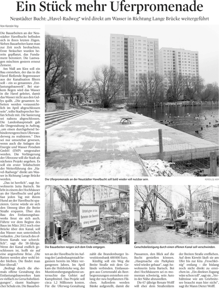 Artikel in der MAZ.